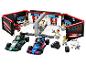 LEGO Speed Champions set met twee F1 raceauto's en een servicepit
