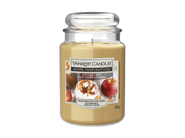 YANKEE CANDLE Geurkaars in glas, Apple Oat Latte