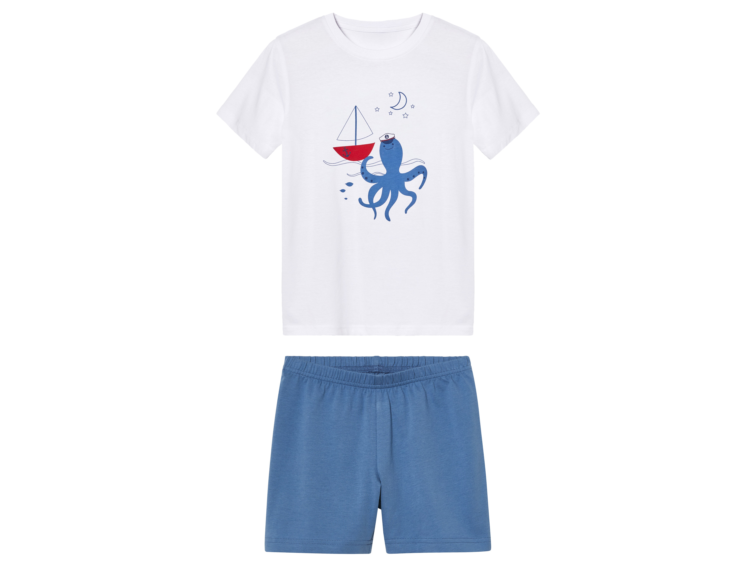 lupilu Kinder pyjama (Wit/ blauw, 98/104)