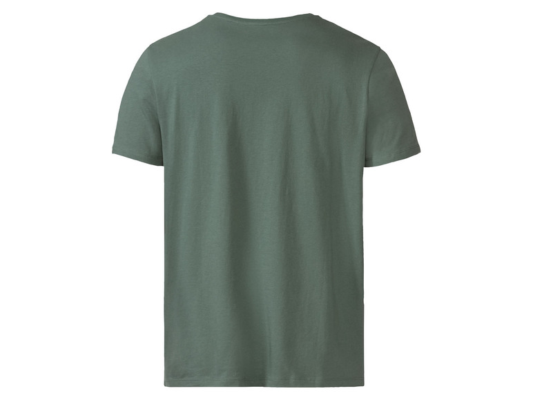 Een donkergroen T-shirt voor heren.