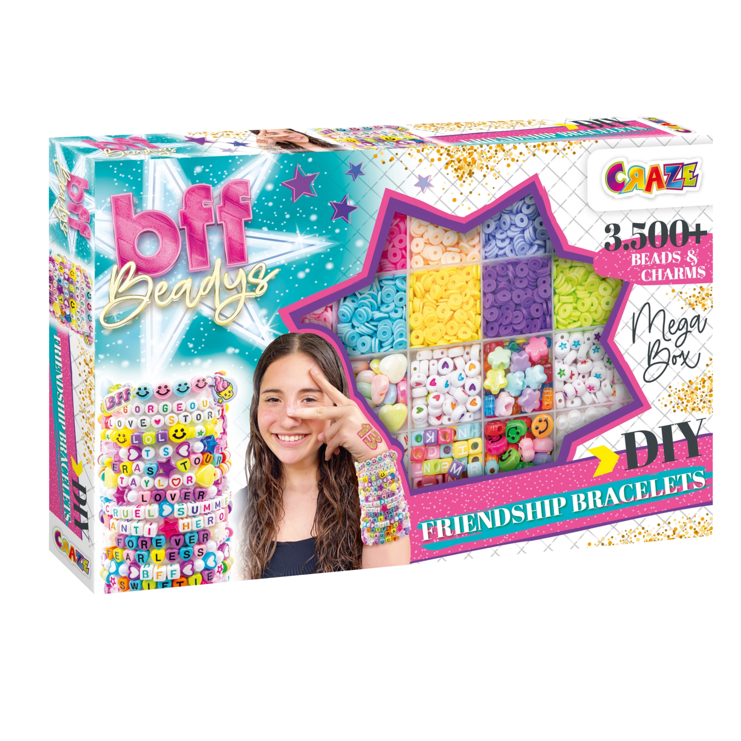 CRAZE Loops of Beads armbandenset (BFF - Mega Doos)