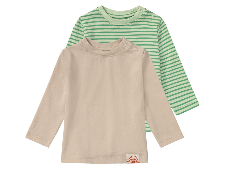 Ga naar volledige schermweergave: lupilu® 2 baby shirts - afbeelding 1