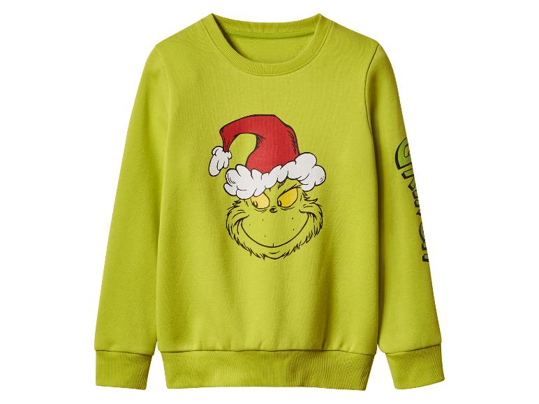 Groen sweatshirt met Grinch-print in kerstmuts