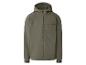 Groene softshell jas met capuchon en rits