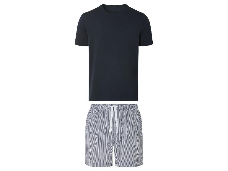 T-shirt en gestreepte shorts voor heren.