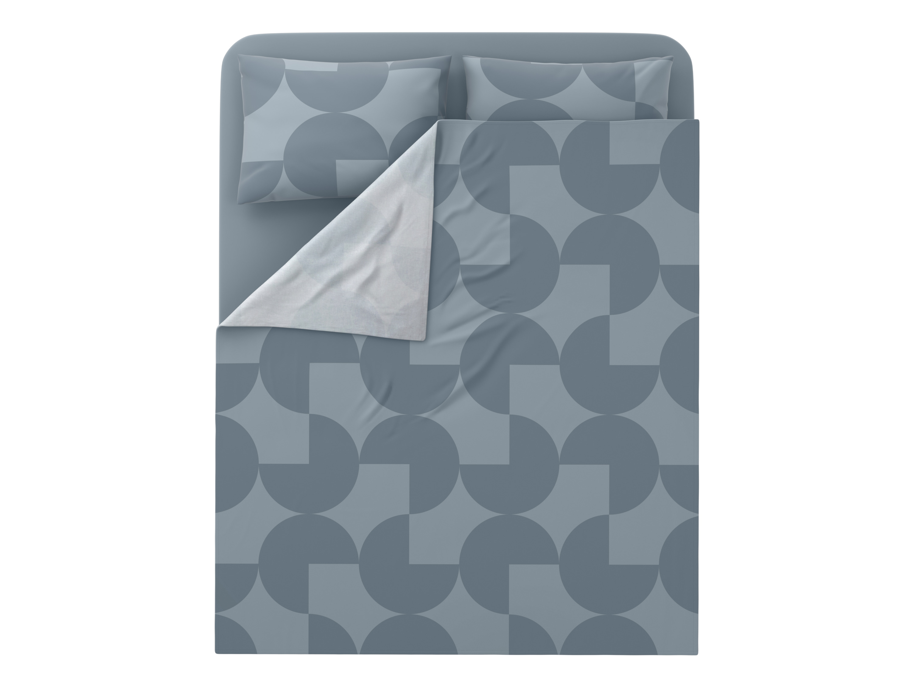 LIVARNO Renforcé beddengoedset 240 x 220 cm (Blauw)