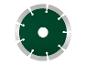 Een groene diamantzaagblad voor het snijden van steen.