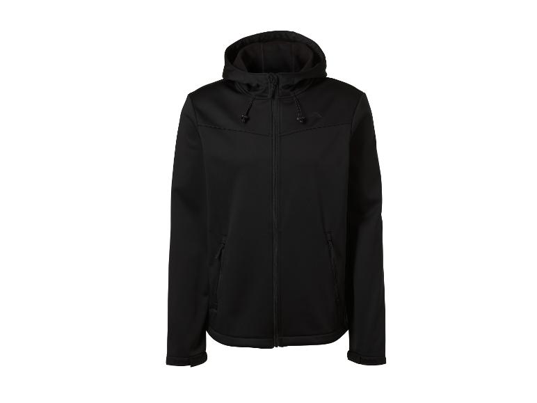 Zwarte herenjas met capuchon en rits
