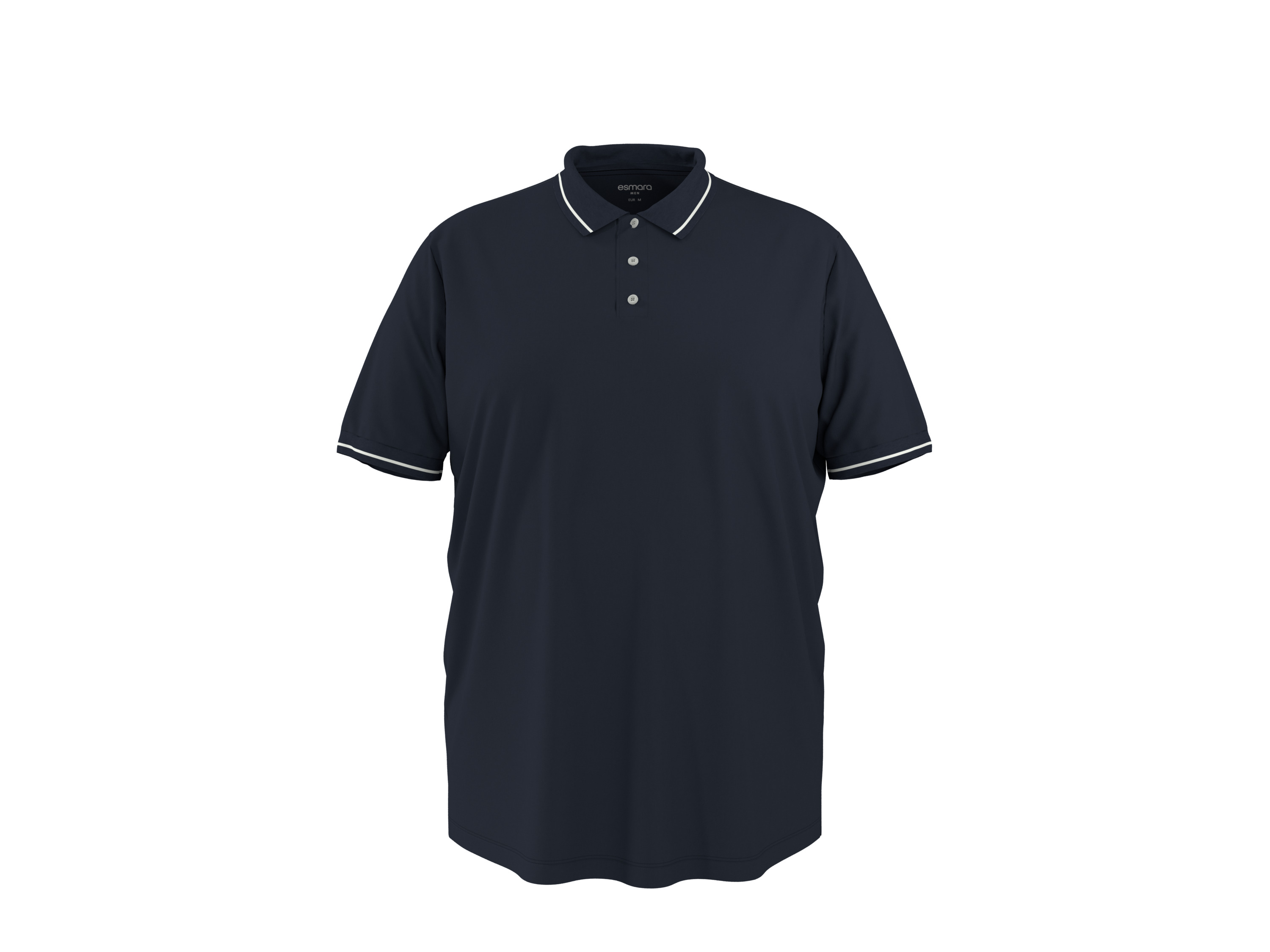 ESMARA MEN Heren polo - Plus size (Marineblauw, XXL)