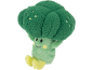 Knuffel in de vorm van een glimlachende groene broccoli