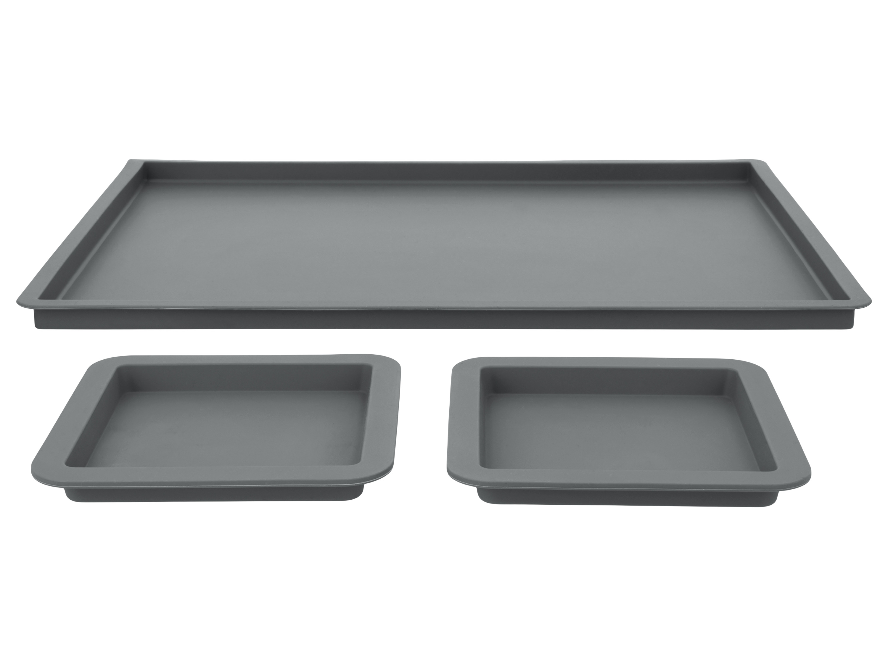 SILVERCREST Siliconen bakvormen (Bakmat set van 3)