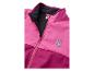 Roze fleecejack met rits en rechthoekig logo-detail
