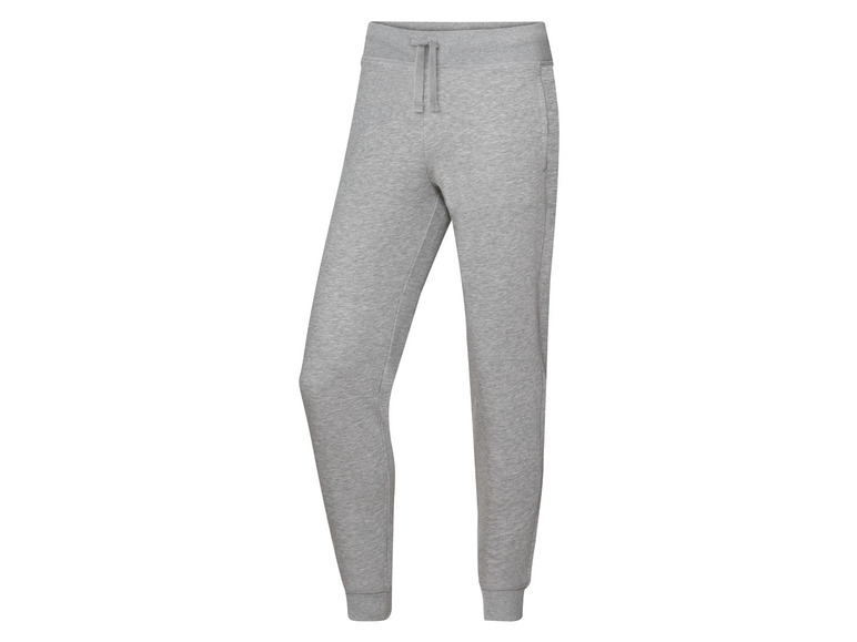 Grijze joggingbroek met trekkoord.