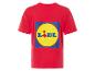 Rood T-shirt met Lidl logo.