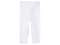 Witte ribgebreide leggings voor baby's.
