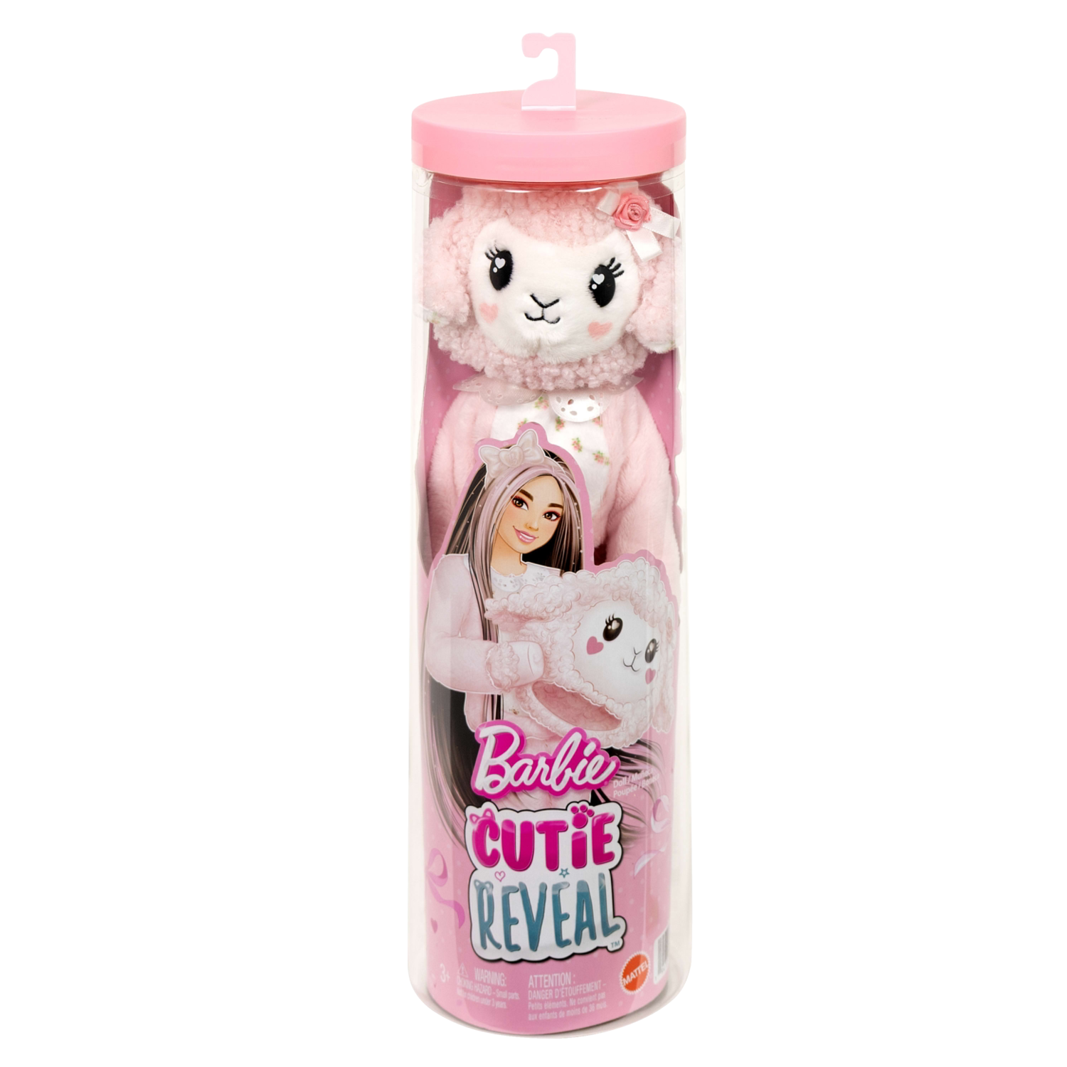 BARBIE Pop Cutie Reveal Sweet Bows, 33 cm (Roze lammetje)