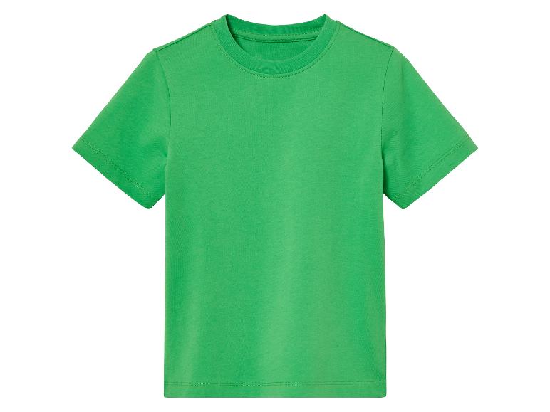 Lichtgroen t-shirt met korte mouwen.