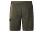 Groene werkshorts met zakken, achteraanzicht