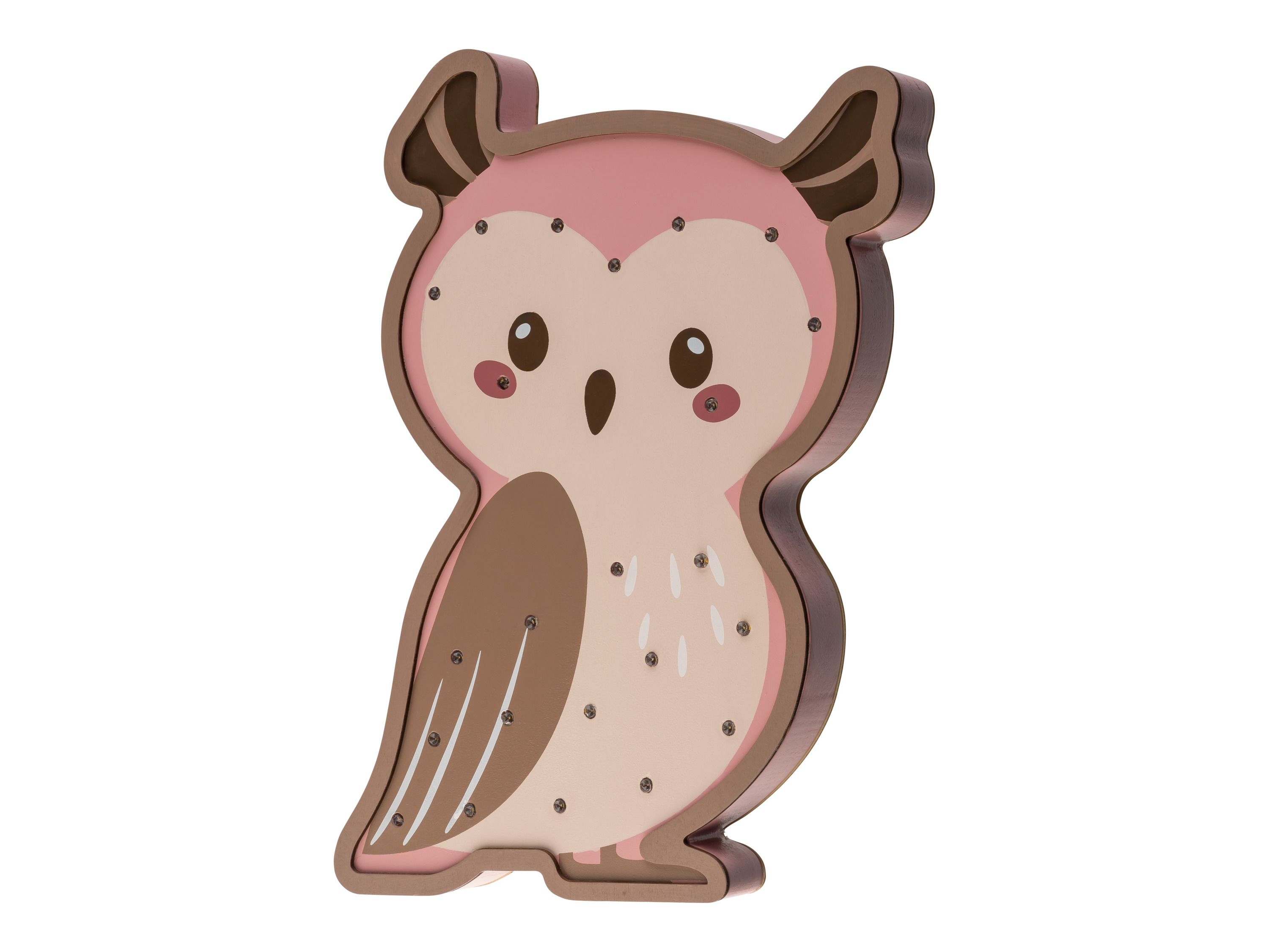 LIVARNO Houten LED-kinderlamp (Uil)