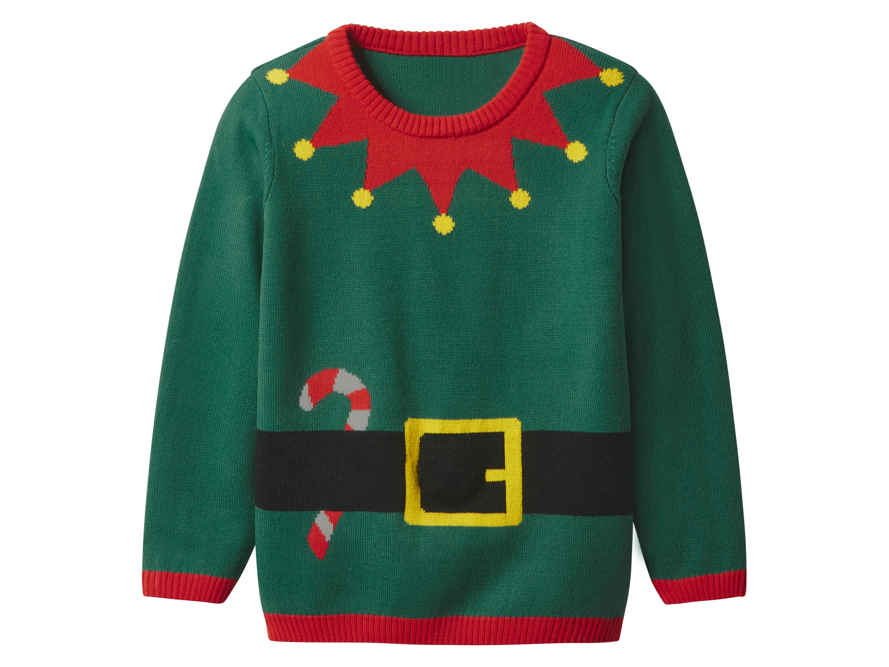 lupilu Kinder kersttrui met lampjes (Groen, 98/104)