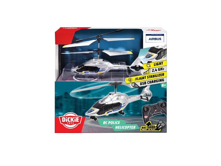Dickie Toys RC politiehelikopter met Airbus-licentie, licht en USB-opladen.