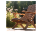 Houten tuinstoel.