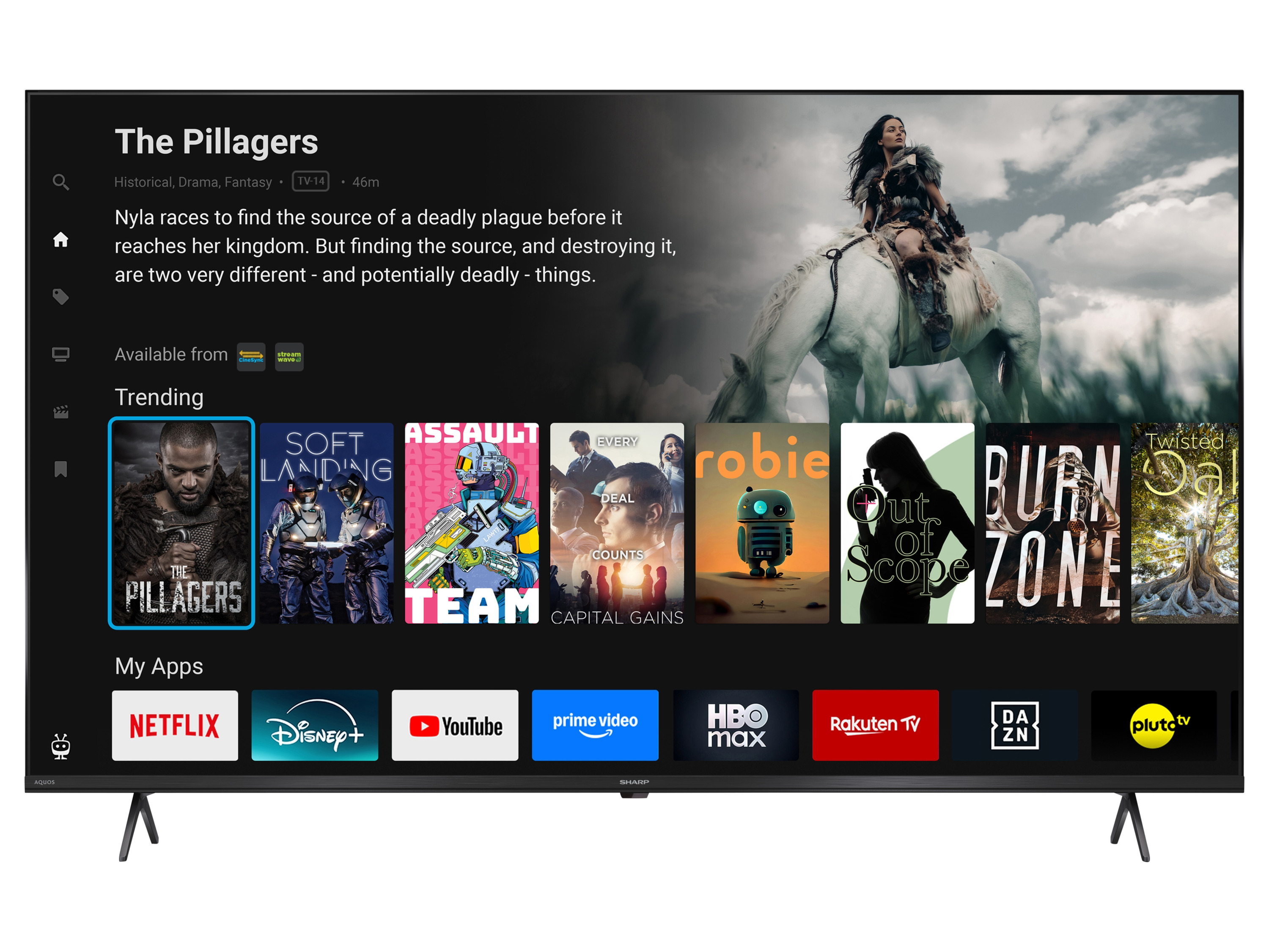 SHARP 55 inch 4K UHD QLED smart TV - 55HM5245E afbeelding