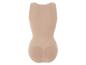 Een naadloze, beige body met push-up effect voor de billen.