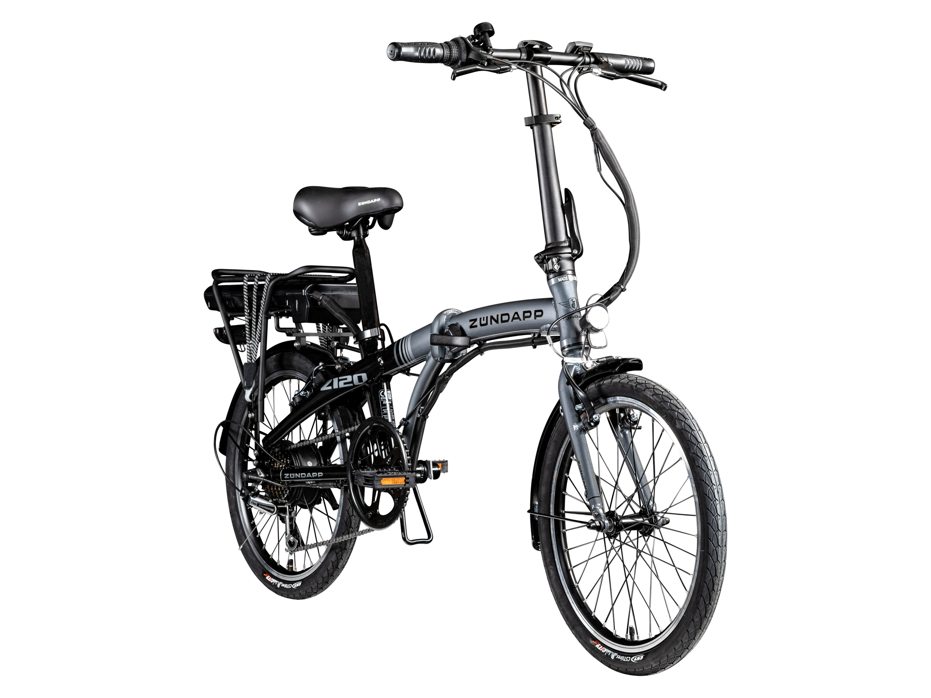 Zündapp Elektrische vouwfiets Z120 (Zwart/grijs)