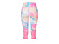 Sportlegging met roze en blauwe marmerprint