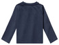 Een donkerblauwe longsleeve voor baby's.