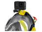 Duikmasker met GoPro camera bevestigd.