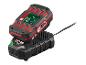 Parkside X 20V Team 2.0 Ah accu op een 2.4A lader.