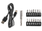 USB-oplaadkabel en een magnetische schroevendraaierbitset.