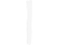 Witte, verticale tube of fles met een afgeronde boven- en onderkant