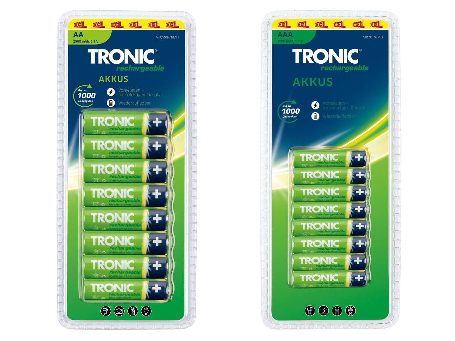 boekje Luxe prachtig TRONIC® Oplaadbare batterijen AA of AAA | LIDL