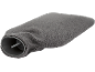 Grijze warmwaterkruik met een zachte fleecehoes