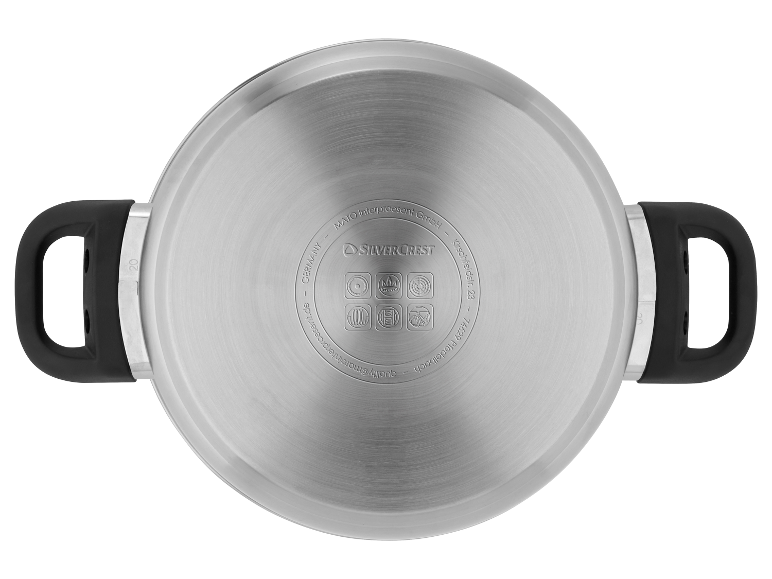 Bovenaanzicht van een SilverCrest pan.