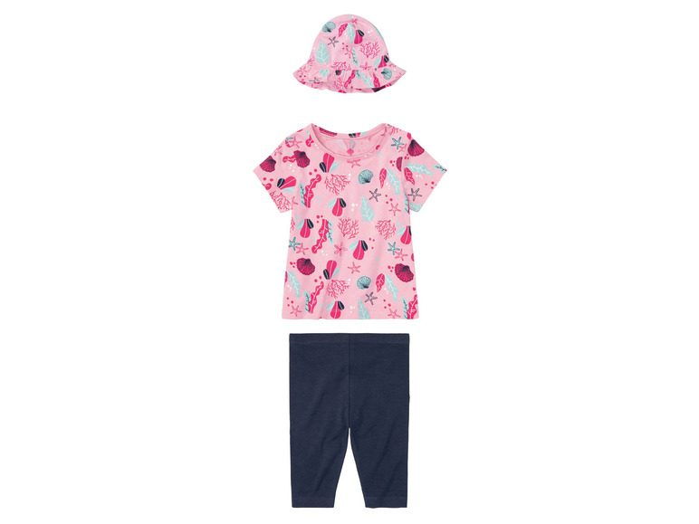 esmara Kinder kledingset (86/92, Lichtroze/donkerblauw)