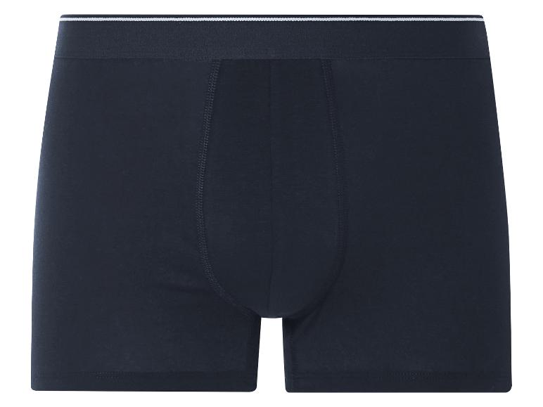 Herenshorts, donkerblauw, klassieke pasvorm.