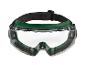 Veiligheidsbril met helder vizier en groen montuur