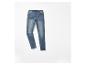 Blauwe jeans met elastische tailleband