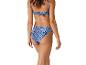 Blauwe paisley bikini: geknoopte top en broekje.