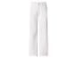 Witte jeans met rechte pijpen.