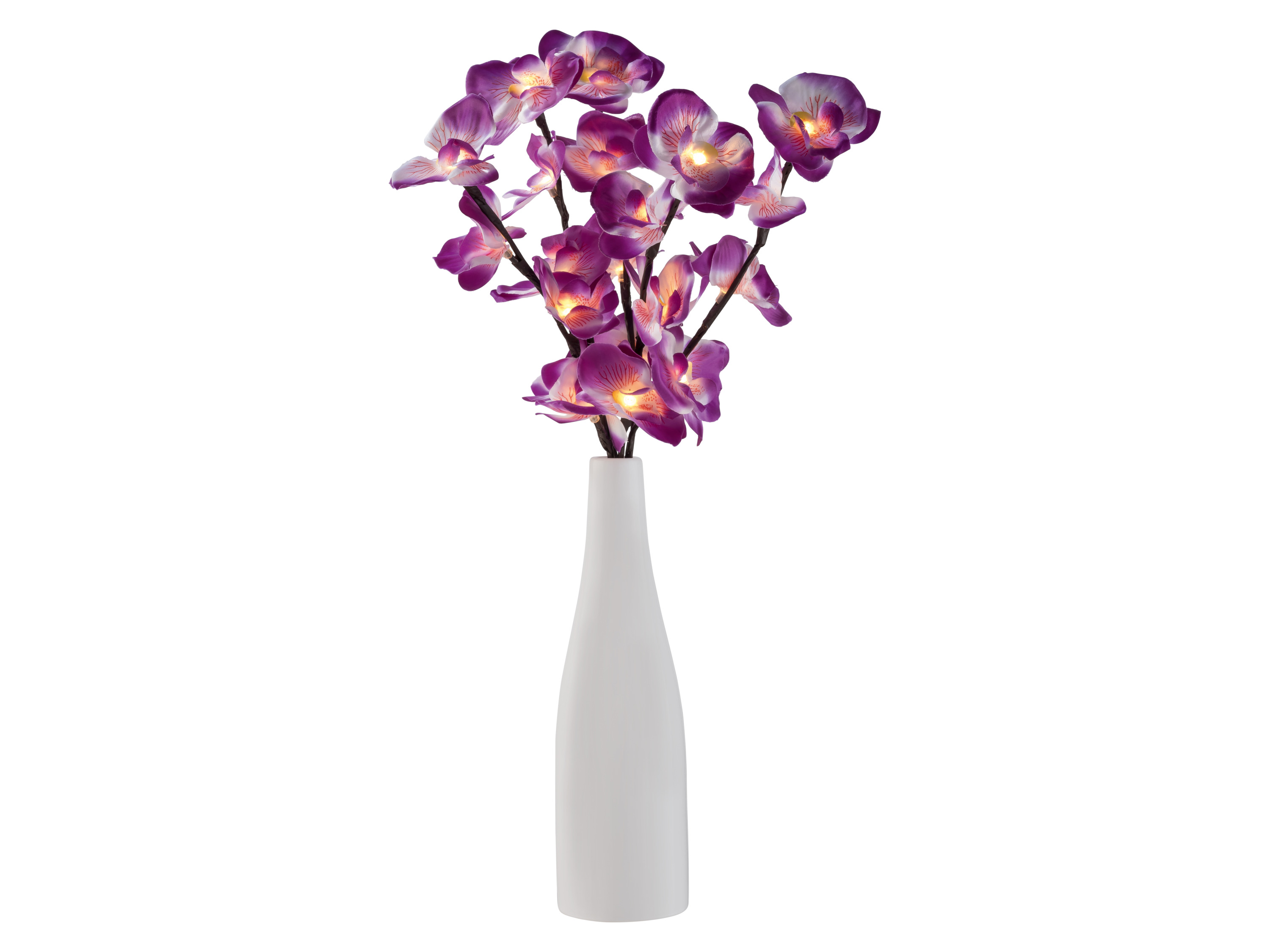 LIVARNO Vaas met lichtgevende tak (Orchideebloem, violet)