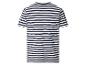 Zwart-wit gestreept T-shirt met korte mouwen, achterkant