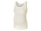 Een witte tanktop voor zwangere vrouwen.
