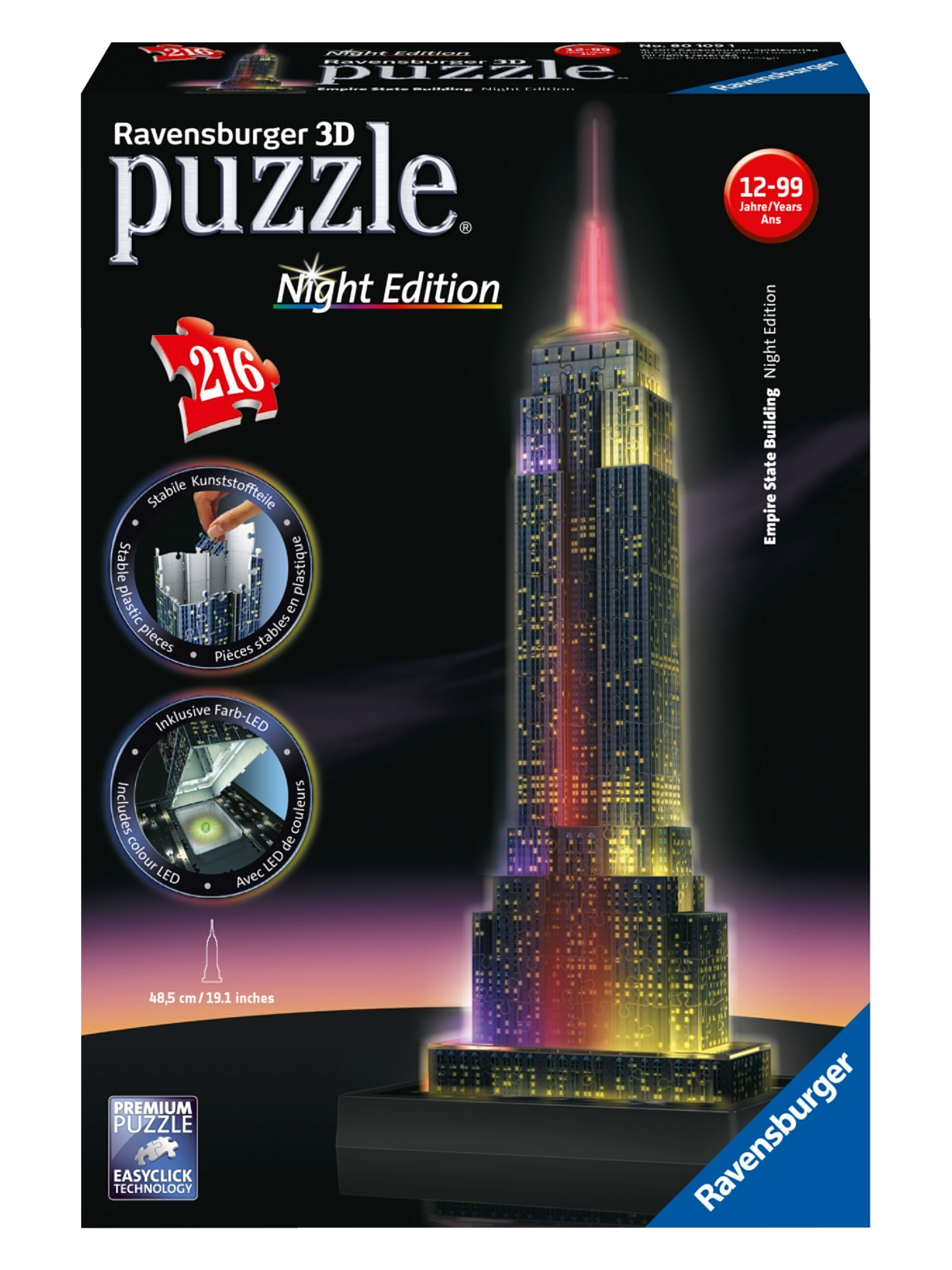RAVENSBURGER 3D-puzzel night edition (Empire State)