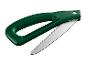 Parkside vouwzaag: stalen zaagblad, ergonomische groene handgreep.