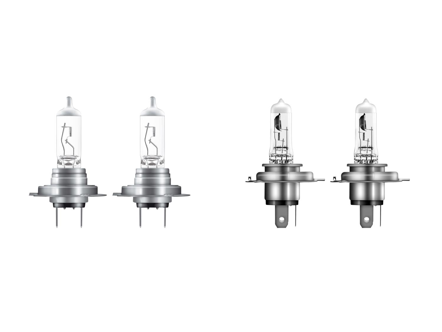 Halogeen auto koplampen, H7 of H4, 2-delig